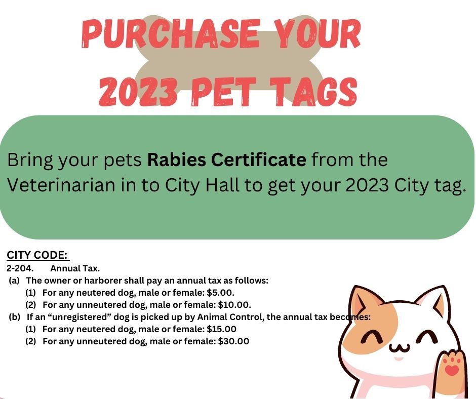 Time to renew your pets tag 2023